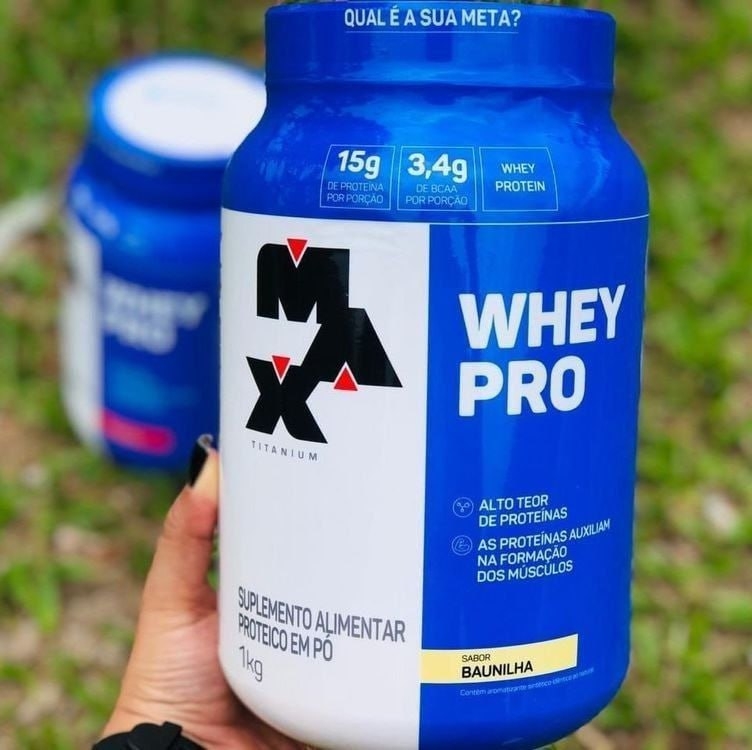 Max Titanium - Protein Pro Com Bcaa E Aminoácidos 1kg Sabor Baunilha Max Titanium - Protein Pro Com Bcaa E Aminoácidos 1kg Sabor Baunilha