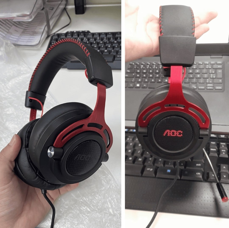 Headset USB Gamer, Headphone, fone de ouvido com microfone AOC GH300 Driver 50 mm, Multiplataforma, LED. Headset USB Gamer, Headphone, fone de ouvido com microfone AOC GH300 Driver 50 mm, Multiplataforma, LED.