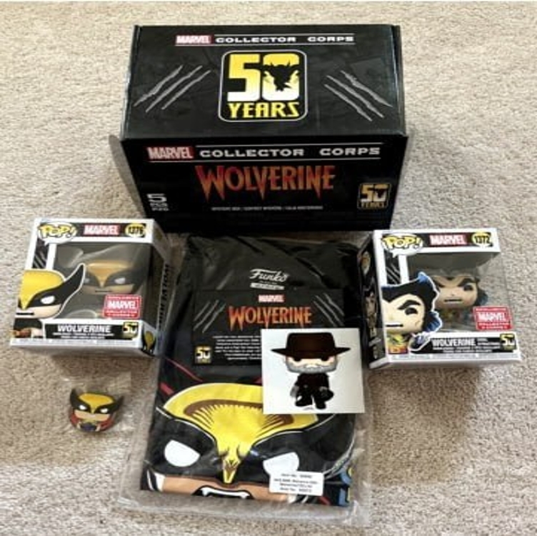 Funko Marvel Collector Corp Subscription Box: Wolverine 50th Anniversary - L Funko Marvel Collector Corp Subscription Box: Wolverine 50th Anniversary - L