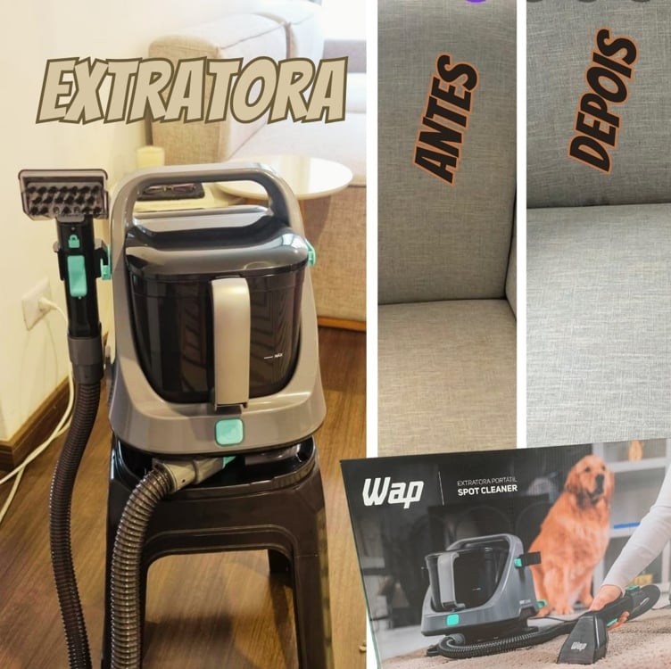 WAP Extratora Portátil SPOT CLEANER W2, 3 em 1, Borrifa, Esfrega e Extrai, com Tanques Duplos, 1600W 220V WAP Extratora Portátil SPOT CLEANER W2, 3 em 1, Borrifa, Esfrega e Extrai, com Tanques Duplos, 1600W 220V