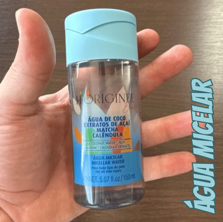 Água Micelar Vegana, Limpa, Demaquila, Hidrata, Nutri - Não Testado em Animais H'originée Brasil 150ml Água Micelar Vegana, Limpa, Demaquila, Hidrata, Nutri - Não Testado em Animais H'originée Brasil 150ml