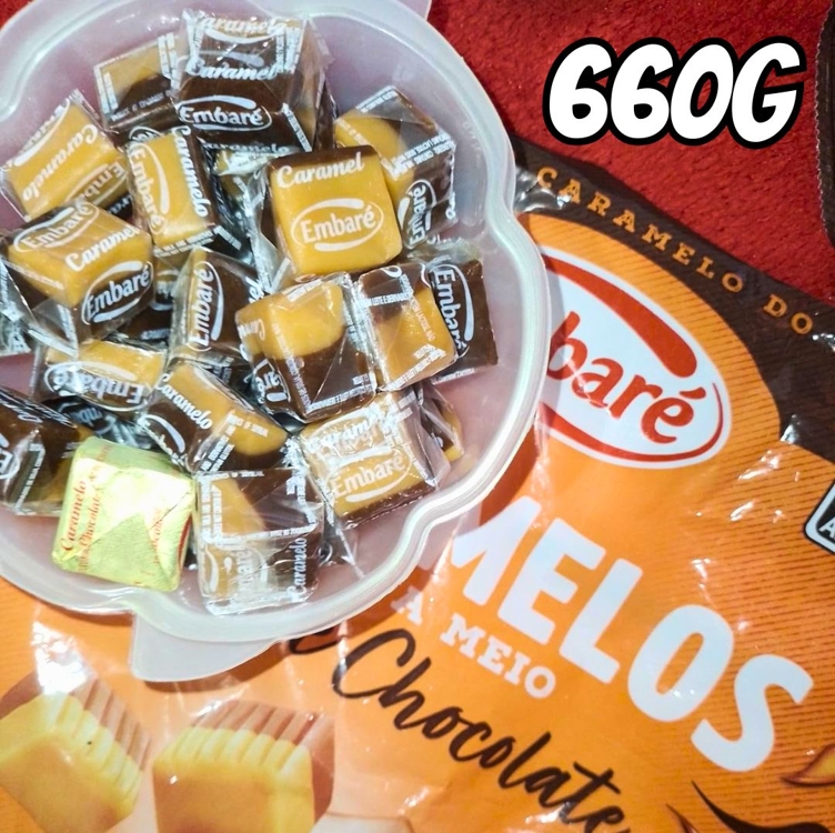 Embaré Caramelos Sabor Chocolate 660g Embaré Caramelos Sabor Chocolate 660g