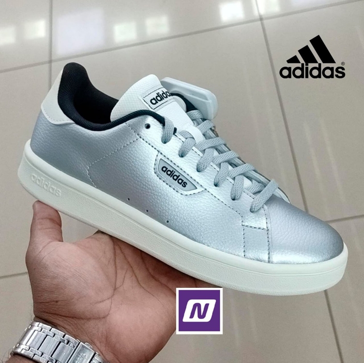 Tênis Feminino Adidas Urban Court - Prata+Cinza Tênis Feminino Adidas Urban Court - Prata+Cinza