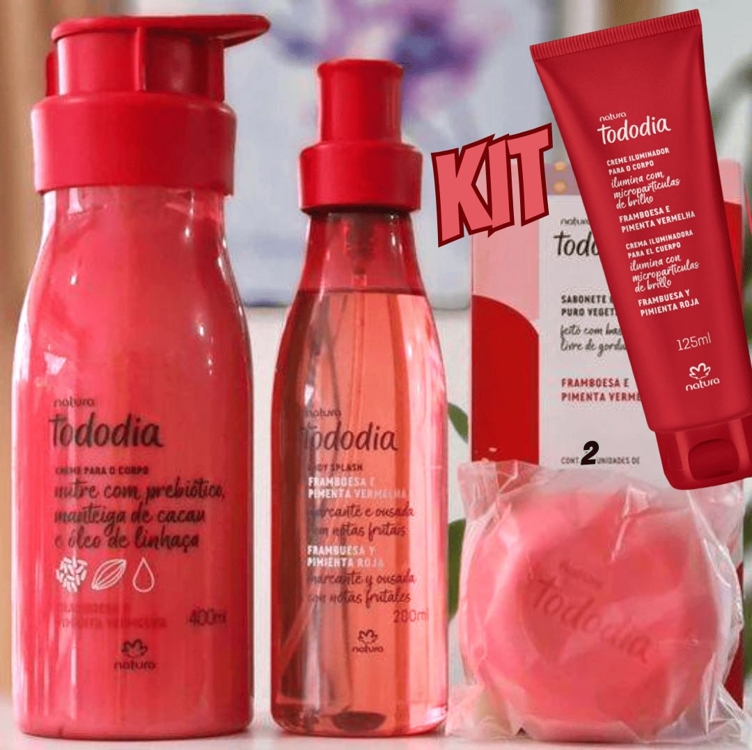 Presente Natura Tododia Framboesa e Pimenta Vermelha (4 produtos) Presente Natura Tododia Framboesa e Pimenta Vermelha (4 produtos)