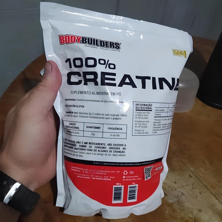 100% Creatina Pura 500g Bodybuilders - Aprovada Abenutri 100% Creatina Pura 500g Bodybuilders - Aprovada Abenutri