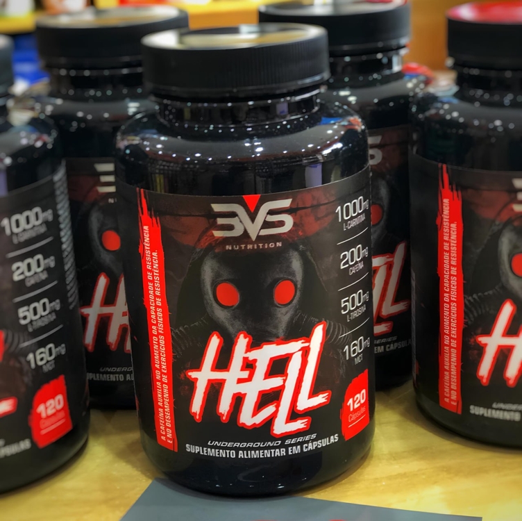 Hell Termogênico - Fórmula Exclusiva Contendo 7 Ingredientes Com Cafeína, L-carnitina, L-tirosina, Tcm, Picolinato De Cromo E Vitaminas - 120 Cápsulas 6 Hell Termogênico - Fórmula Exclusiva Contendo 7 Ingredientes Com Cafeína, L-carnitina, L-tirosina, Tcm, Picolinato De Cromo E Vitaminas - 120 Cápsulas 6