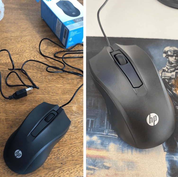 Mouse HP USB 100 Preto - Sensor Óptico Ambidestro Resoluções até 1600 DPI Compatível com PC/Mac - 6VY96AA Mouse HP USB 100 Preto - Sensor Óptico Ambidestro Resoluções até 1600 DPI Compatível com PC/Mac - 6VY96AA