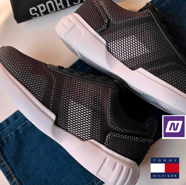 Tênis Tommy Hilfiger Tatesneaker Masculino - Preto Tênis Tommy Hilfiger Tatesneaker Masculino - Preto