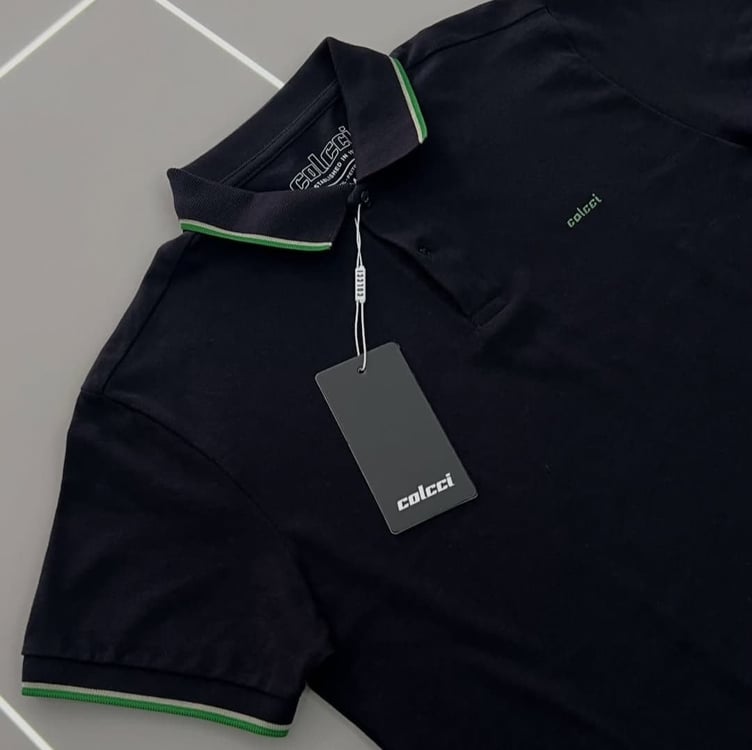 Camisa Polo Colcci Clássica Masculina - Preto Camisa Polo Colcci Clássica Masculina - Preto