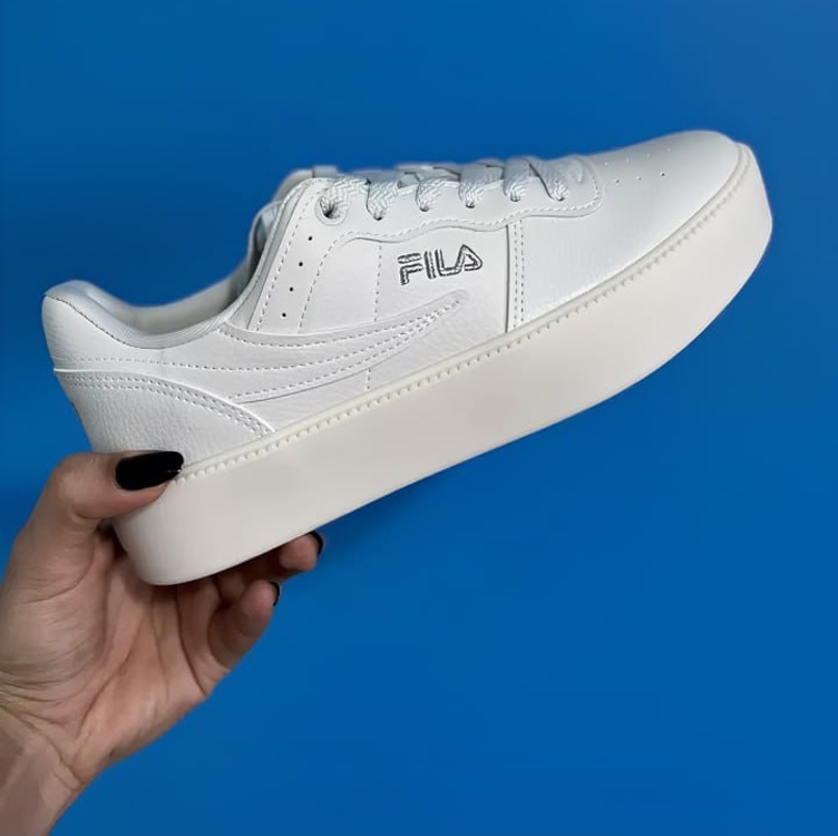 Tênis Fila Original Fitness Bold Feminino - Branco+prata Tênis Fila Original Fitness Bold Feminino - Branco+prata