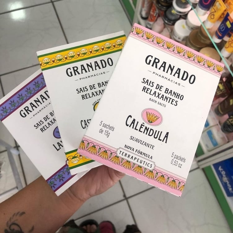 Granado - Sais Banho Calendula 5X15g Granado - Sais Banho Calendula 5X15g