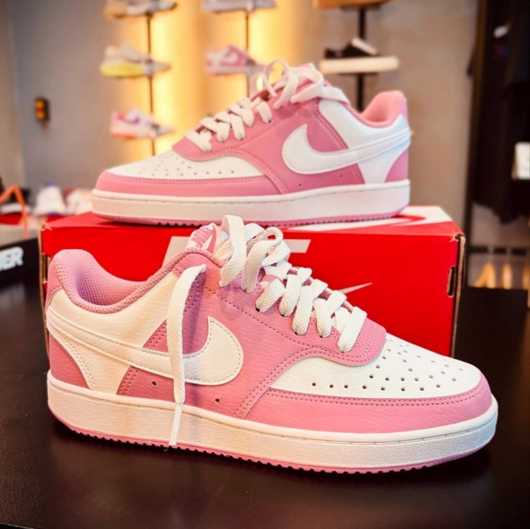 Tênis Nike Court Vision Low Next Nature Feminino - Rosa Tênis Nike Court Vision Low Next Nature Feminino - Rosa