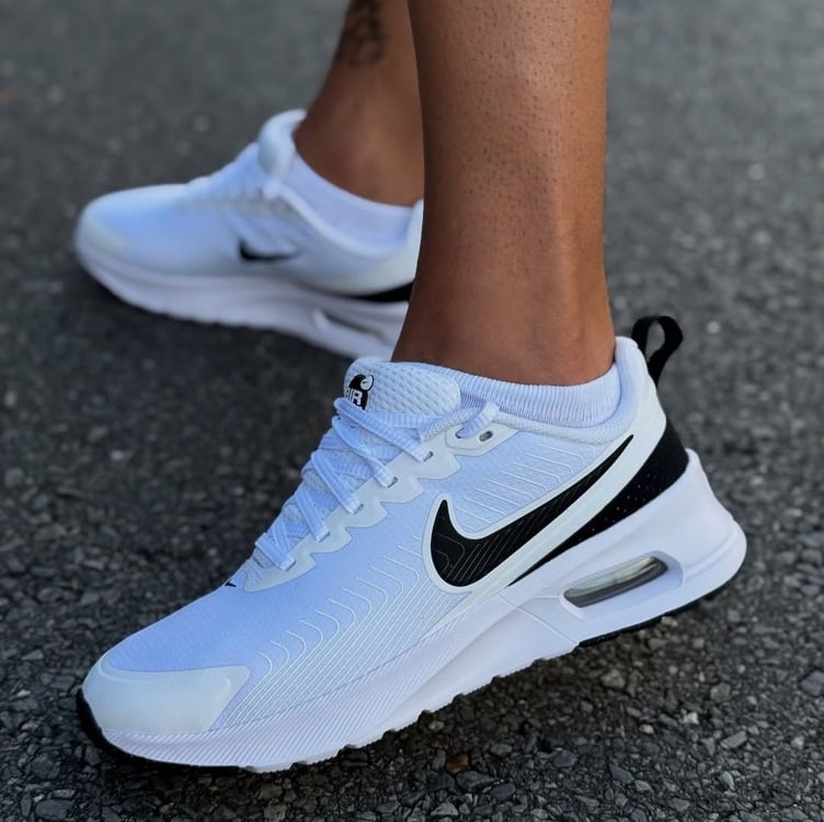 Tênis Nike Air Max Nuaxis Masculino - Branco+Preto Tênis Nike Air Max Nuaxis Masculino - Branco+Preto