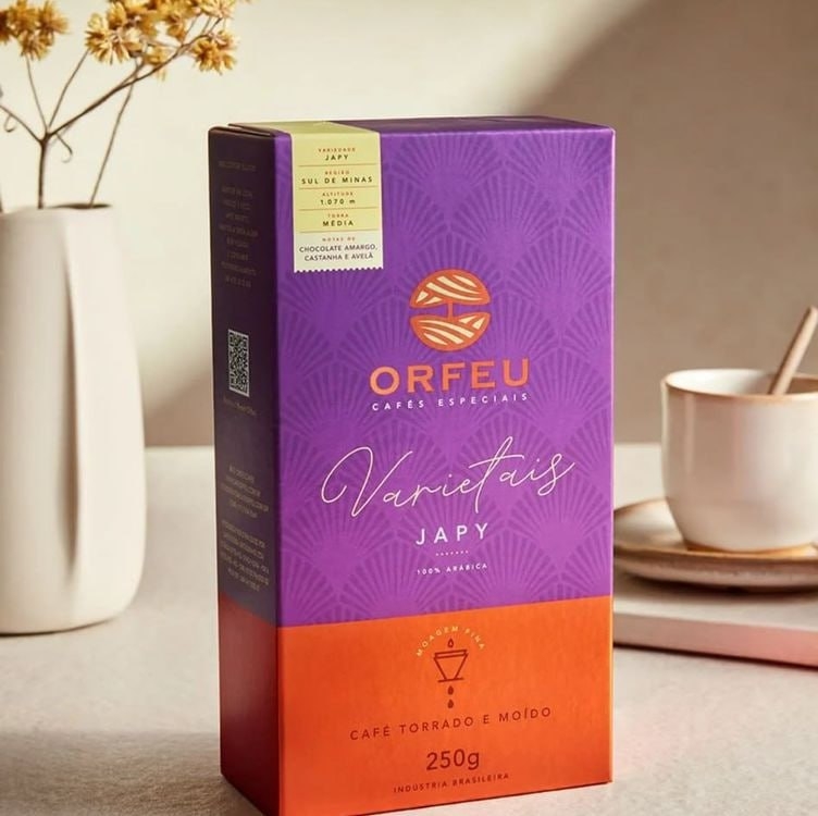 Café Japy Orfeu Torrado e Moído 100% Arabica, 250g Café Japy Orfeu Torrado e Moído 100% Arabica, 250g