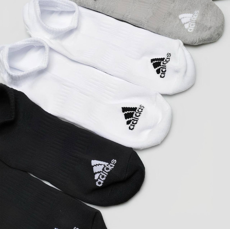 Kit 6 Pares De Meias Unissex Cano Baixo adidas Kit 6 Pares De Meias Unissex Cano Baixo adidas