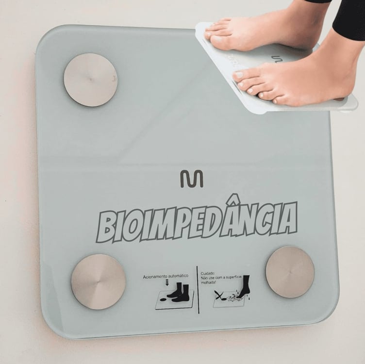 Balança com Bioimpedância BioHealth Multilaser Saúde - HC059N Balança com Bioimpedância BioHealth Multilaser Saúde - HC059N