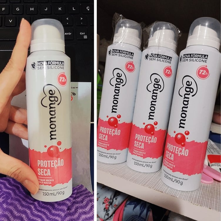 Monange Desodorante Aerossol Antitranspirante Feminino Proteção Seca 150Ml Monange Desodorante Aerossol Antitranspirante Feminino Proteção Seca 150Ml