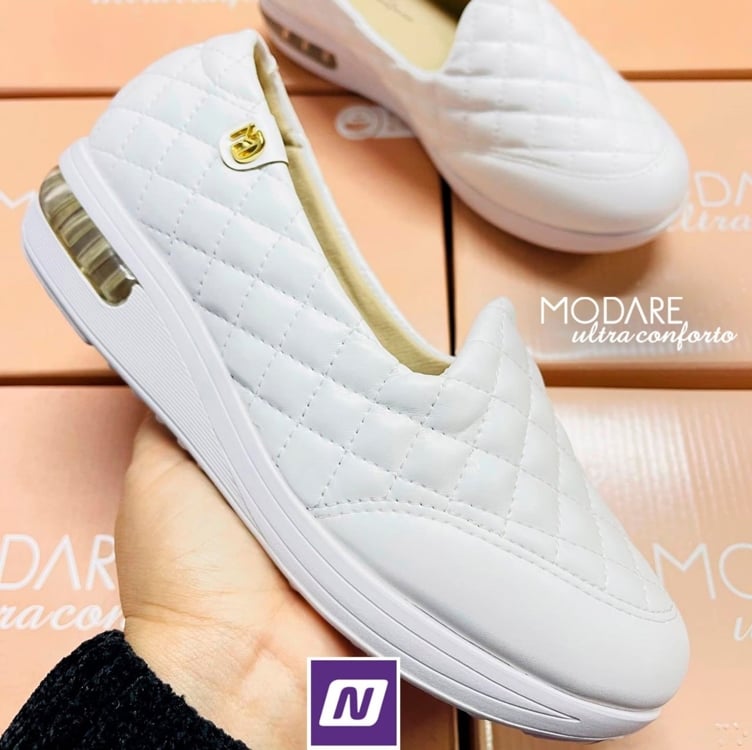 Slip On Modare Napa Sense Flex Feminino - Marinho+Caramelo Slip On Modare Napa Sense Flex Feminino - Marinho+Caramelo
