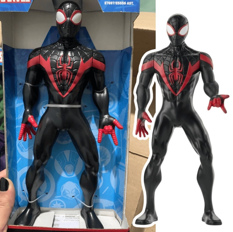 Marvel, Boneco Miles Morales Olympus, Preto e vermelho Marvel, Boneco Miles Morales Olympus, Preto e vermelho