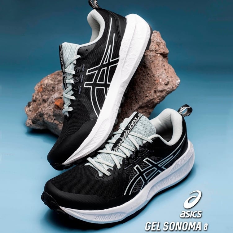 Tênis Asics Gel-Sonoma 8 Masculino - Preto+Azul claro Tênis Asics Gel-Sonoma 8 Masculino - Preto+Azul claro