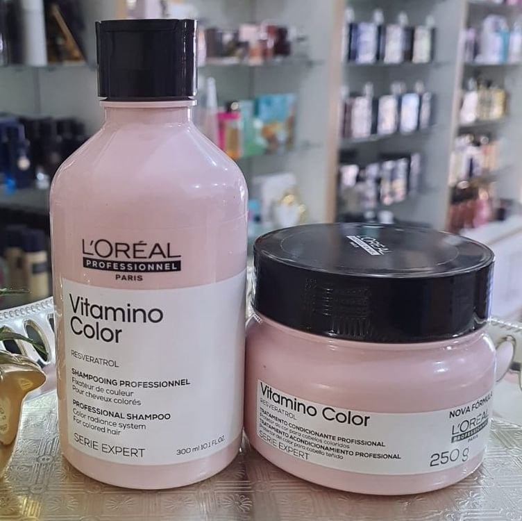 Kit LOréal Professionnel Vitamino Color Shampoo e Máscara P (2 Produtos) - L'Oréal Professionnel Kit LOréal Professionnel Vitamino Color Shampoo e Máscara P (2 Produtos) - L'Oréal Professionnel