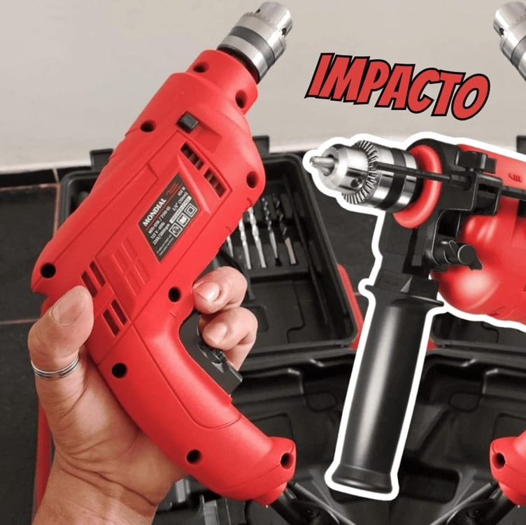 Furadeira De Impacto Mondial 650w Nffi-07 Furadeira De Impacto Mondial 650w Nffi-07