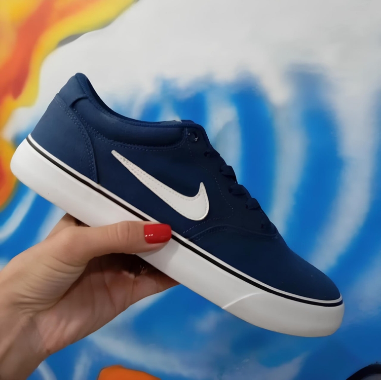 Tênis Nike SB Chron 2 Canvas Unissex - Marrom+Preto Tênis Nike SB Chron 2 Canvas Unissex - Marrom+Preto