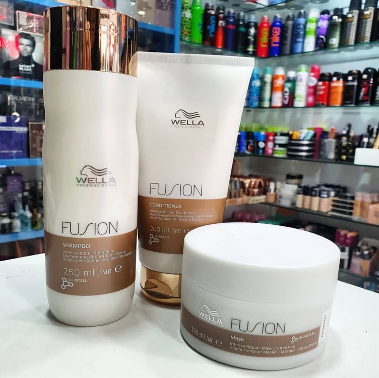 Wella Kit Fusion Shampoo Condicionador Mascara Para Cabelos Wella Kit Fusion Shampoo Condicionador Mascara Para Cabelos