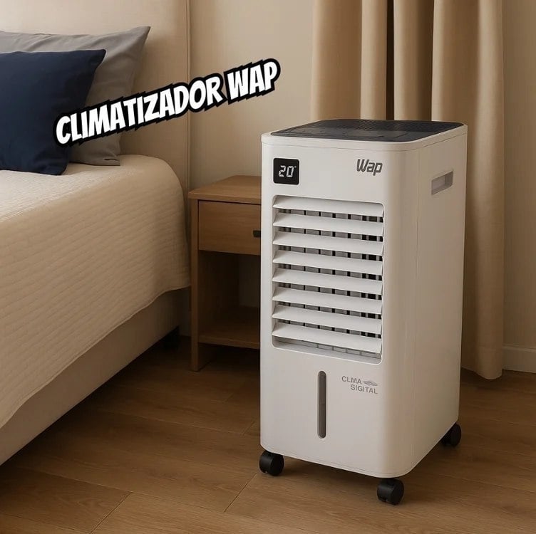 Climatizador de Ar WAP CLIMA CONTROL DIGITAL Com 3 Velocidades e Painel Digital Touch 220V Climatizador de Ar WAP CLIMA CONTROL DIGITAL Com 3 Velocidades e Painel Digital Touch 220V