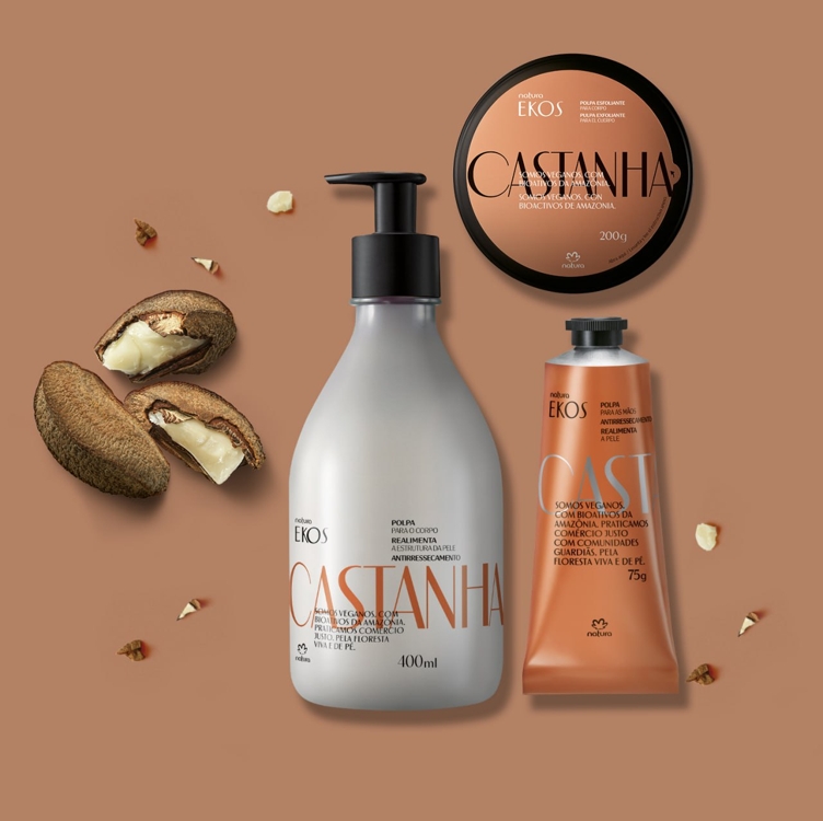 Kit Ekos Castanha Esfoliante e Hidratante Corpo e Mãos (3 produtos) Kit Ekos Castanha Esfoliante e Hidratante Corpo e Mãos (3 produtos)