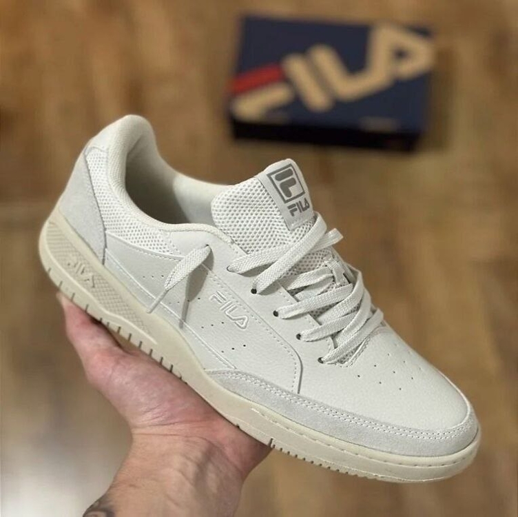 Tênis Fila Giorno Masculino - Branco+Cinza Tênis Fila Giorno Masculino - Branco+Cinza