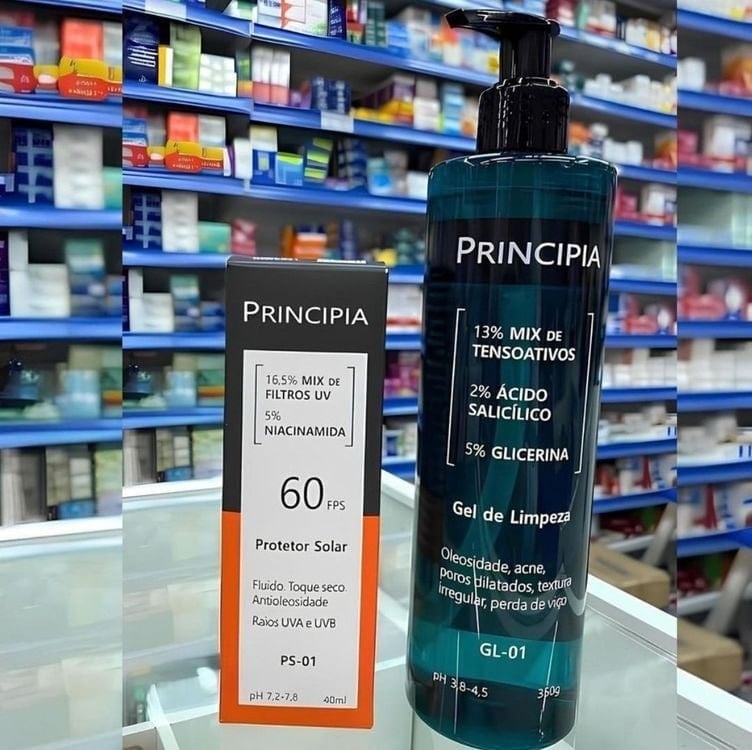 Principia Kit Gel De Limpeza GL-01 + Protetor Solar Facial PS-01 FPS 60 Principia Kit Gel De Limpeza GL-01 + Protetor Solar Facial PS-01 FPS 60