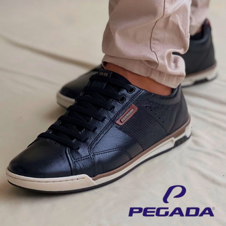 Sapatênis Masculino Daily Em Couro Pegada Sapatênis Masculino Daily Em Couro Pegada