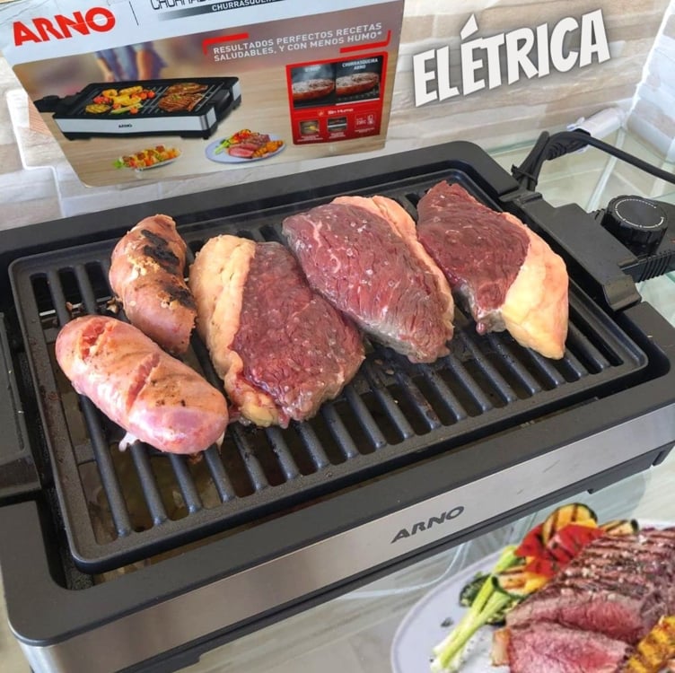 Churrasqueira Elétrica Arno Mais Sabor E Menos Fumaça Gpra Churrasqueira Elétrica Arno Mais Sabor E Menos Fumaça Gpra