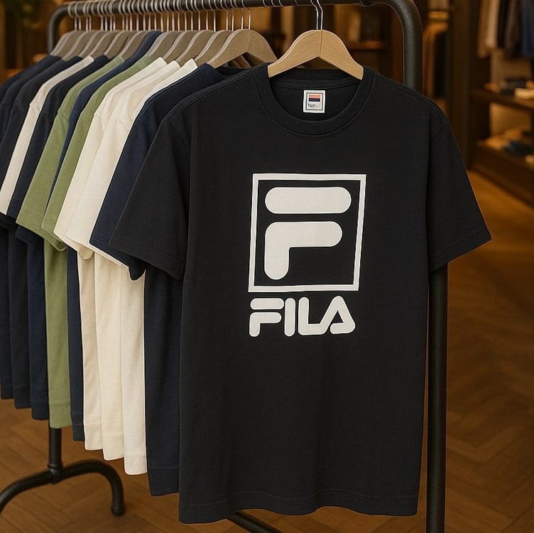 Camiseta Fila Comfort Letter Premium II Masculina - Preto Camiseta Fila Comfort Letter Premium II Masculina - Preto