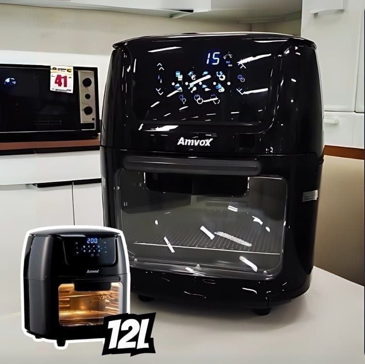 Amvox Air Fryer Lar ARF1222 Cor Preto Amvox Air Fryer Lar ARF1222 Cor Preto