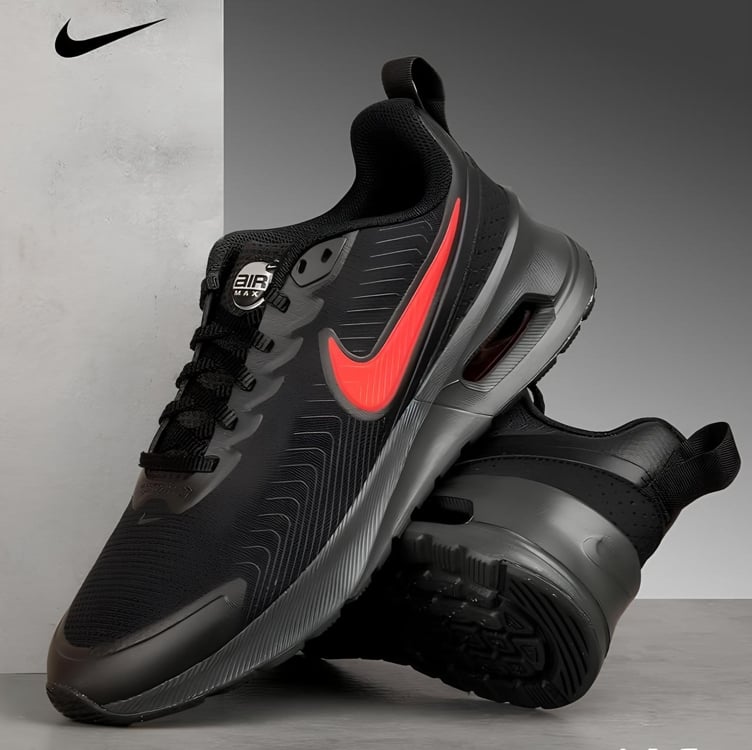 Tênis Nike Air Max Nuaxis Masculino - Preto+Vermelho Tênis Nike Air Max Nuaxis Masculino - Preto+Vermelho