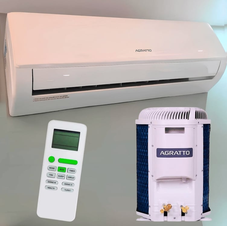 Ar Condicionado Split Hi Wall - Inverter R-32 - Liv Top - Agratto - 9.000 BTUs - Frio - 220V Monofásico Ar Condicionado Split Hi Wall - Inverter R-32 - Liv Top - Agratto - 9.000 BTUs - Frio - 220V Monofásico