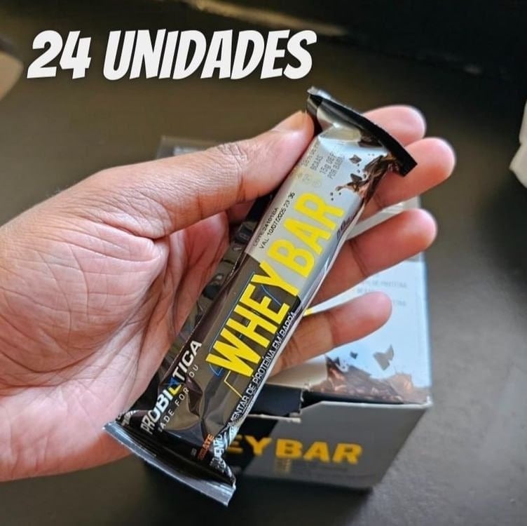 Probiótica Whey Bar Low Carb (960G) Caixa 24 Unidades - Sabor Cookies Probiótica Whey Bar Low Carb (960G) Caixa 24 Unidades - Sabor Cookies
