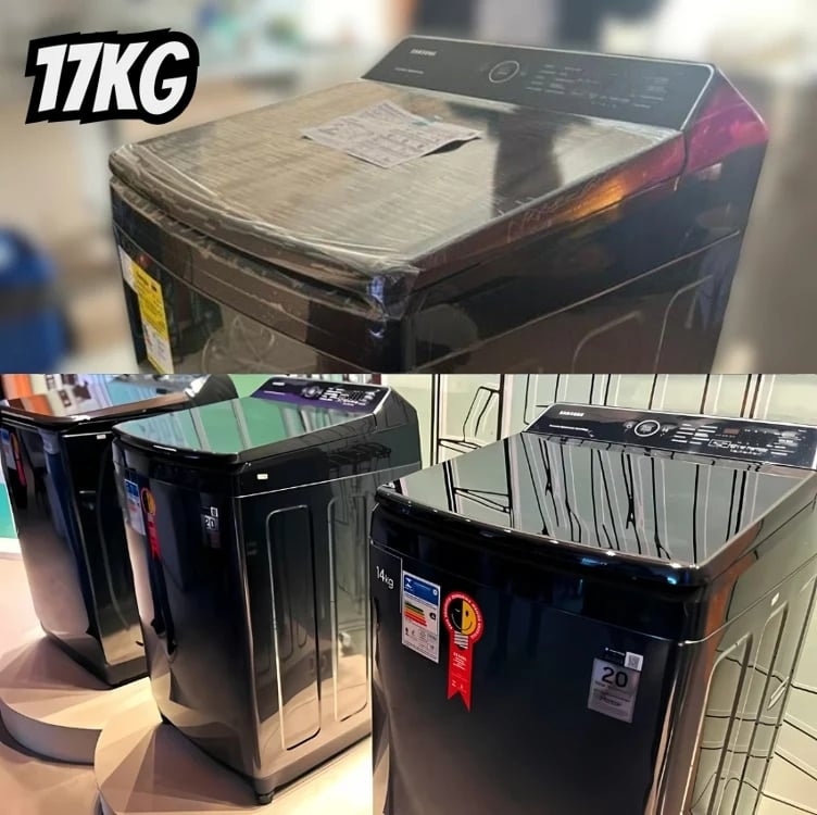 Lavadora Smart Samsung Digital Inverter WA17CG Black 17kg Lavadora Smart Samsung Digital Inverter WA17CG Black 17kg