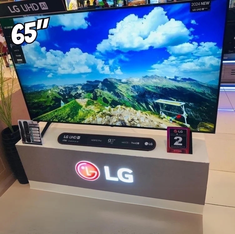 Smart TV 4K 65" LG UHD 65UT8050 Processador α5 Ger7 AI Alexa/Chromecast integrado Otimizador de Jogos webOS 24 Controle Smart Magic Smart TV 4K 65" LG UHD 65UT8050 Processador α5 Ger7 AI Alexa/Chromecast integrado Otimizador de Jogos webOS 24 Controle Smart Magic