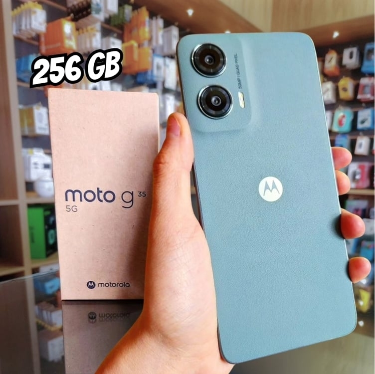 Smartphone Motorola Moto G35 256gb Cinza 5g 12gb Ram 5g 6,7" Câm. Dupla + Selfie 16mp Smartphone Motorola Moto G35 256gb Cinza 5g 12gb Ram 5g 6,7" Câm. Dupla + Selfie 16mp