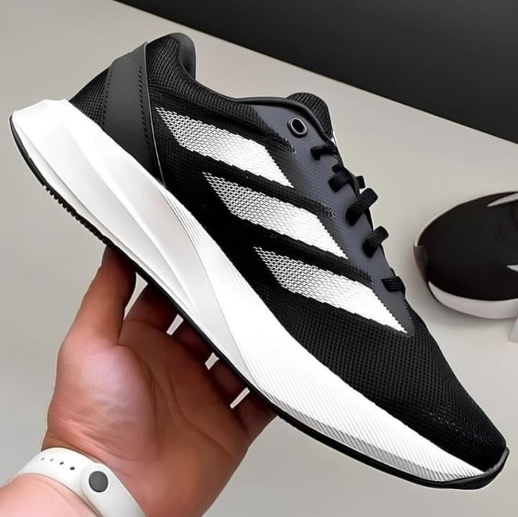 Tênis Adidas Duramo Rc - Preto+Branco Tênis Adidas Duramo Rc - Preto+Branco