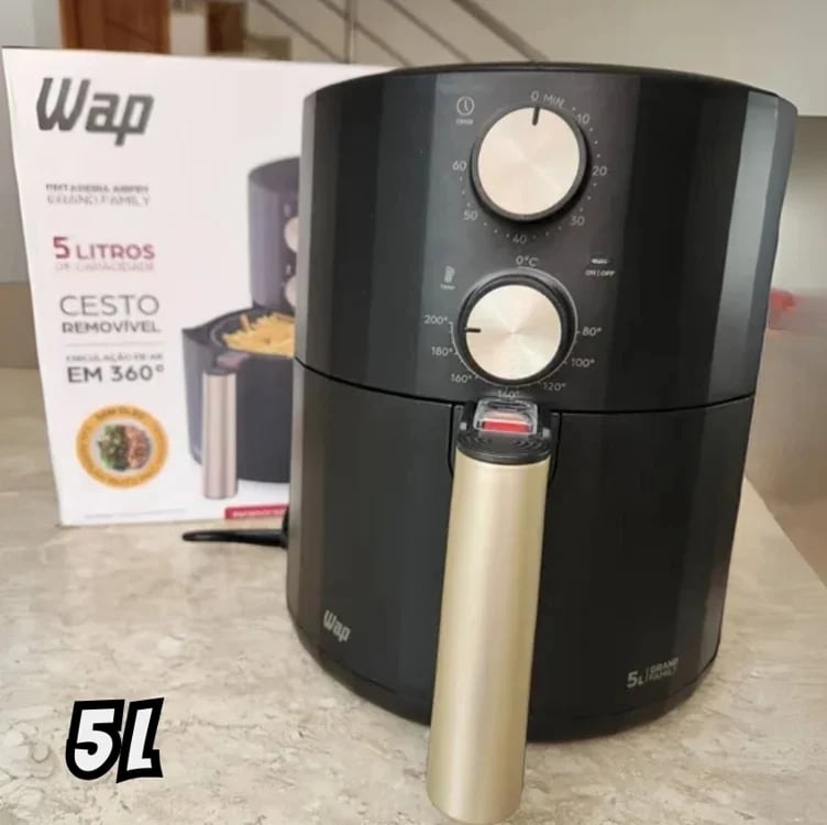 Wap Air Fryer Grand Family Cozinha Fritadeira Elétrica 5l 1500w Wap Air Fryer Grand Family Cozinha Fritadeira Elétrica 5l 1500w