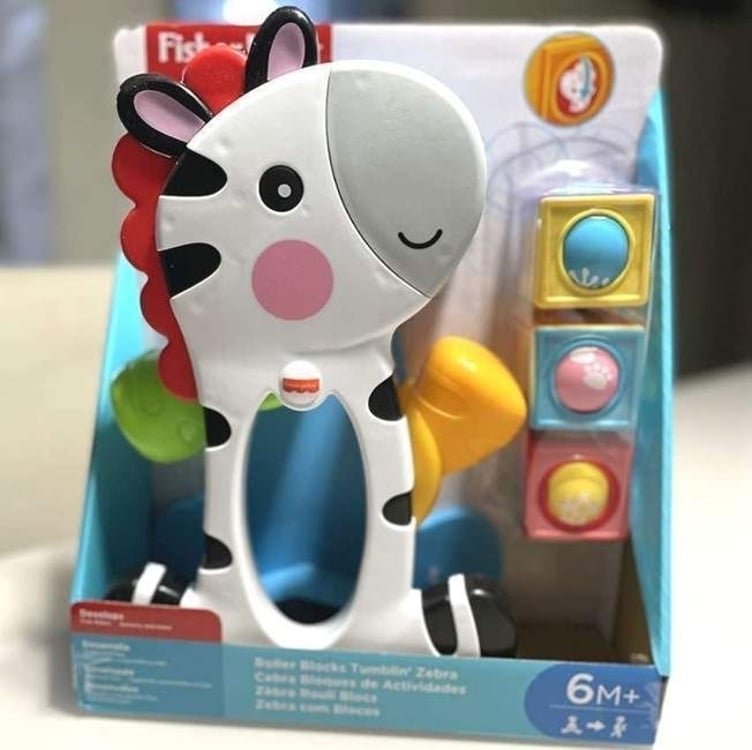 Zebra Blocos Surpresa Para Bebês Fisher-price 3 Zebra Blocos Surpresa Para Bebês Fisher-price 3