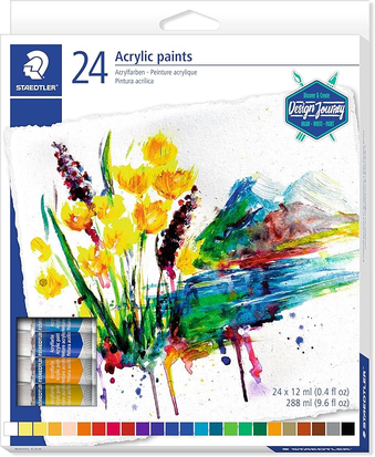staedtler-tinta-acrilica-staedtler-24-cores-8500-c24 - Imagem