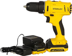 stanley-parafusadeira-e-furadeira-de-impacto-de-38-pol-10mm-com-2-baterias-bivolt-12v-ion-litio-15ah-e-maleta-scd121s2k - Imagem