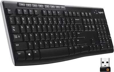 teclado-sem-fio-logitech-k270-com-teclas-de-midia-de-facil-acesso-conexao-usb-pilhas-inclusas-e-layout-abnt2 - Imagem