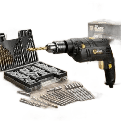 Furadeira De Impacto 3/8 Pol. 10mm 550w + Kit 300 Peças