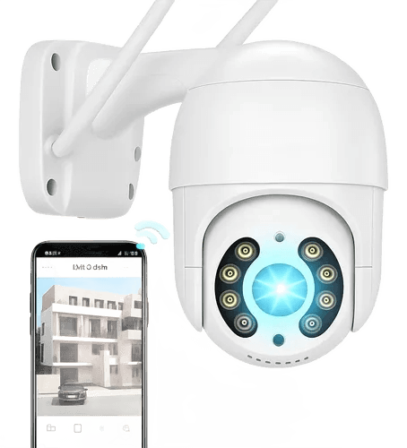 Câmera Ip A8 App Icsee Infravermelho Prova D'água Externa Wifi Hd Cor Branco